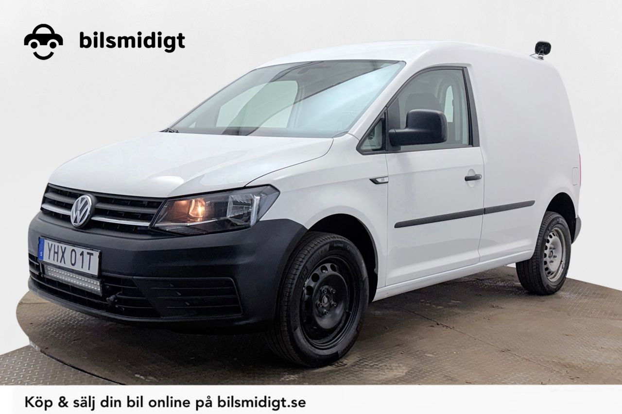 Volkswagen Caddy Skåp 2.0 TDI 4MOTION Dragkrok Värmare LED-ramp Arbetsbelysning Moms/Leasing 122hk