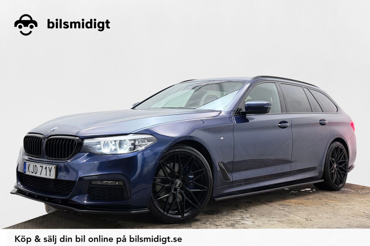 BMW 530i xDrive Touring M Sport Dragkrok Dakota Läder Navigation Backkamera Värmare 252hk – bild 1 av 32