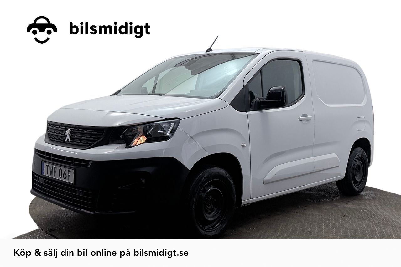 Peugeot Partner 1.5 L1 3-sits Dragkrok Värmare Backkamera P-Sensorer Pekskärm Moms/Leasing 102hk
