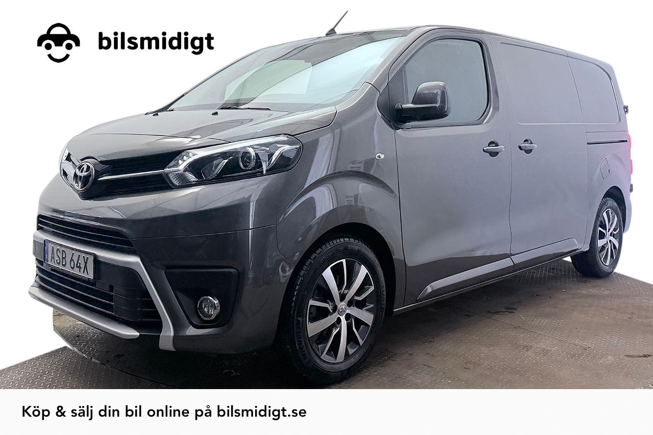 Toyota ProAce 1.5 D-4D 2xSidodörr Navigation Backkamera P-Sensorer 3-sits Värmare Moms/Leasing 120hk