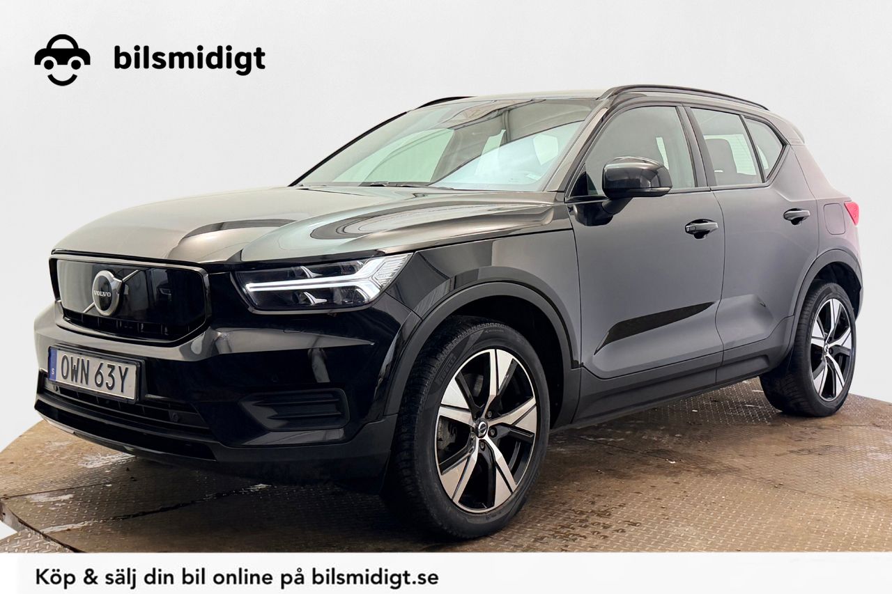 Volvo XC40 P6 Recharge Core Rattvärme Parkeringsklimat Backkamera P-Sensorer App-Connect Moms/Leasing 231hk