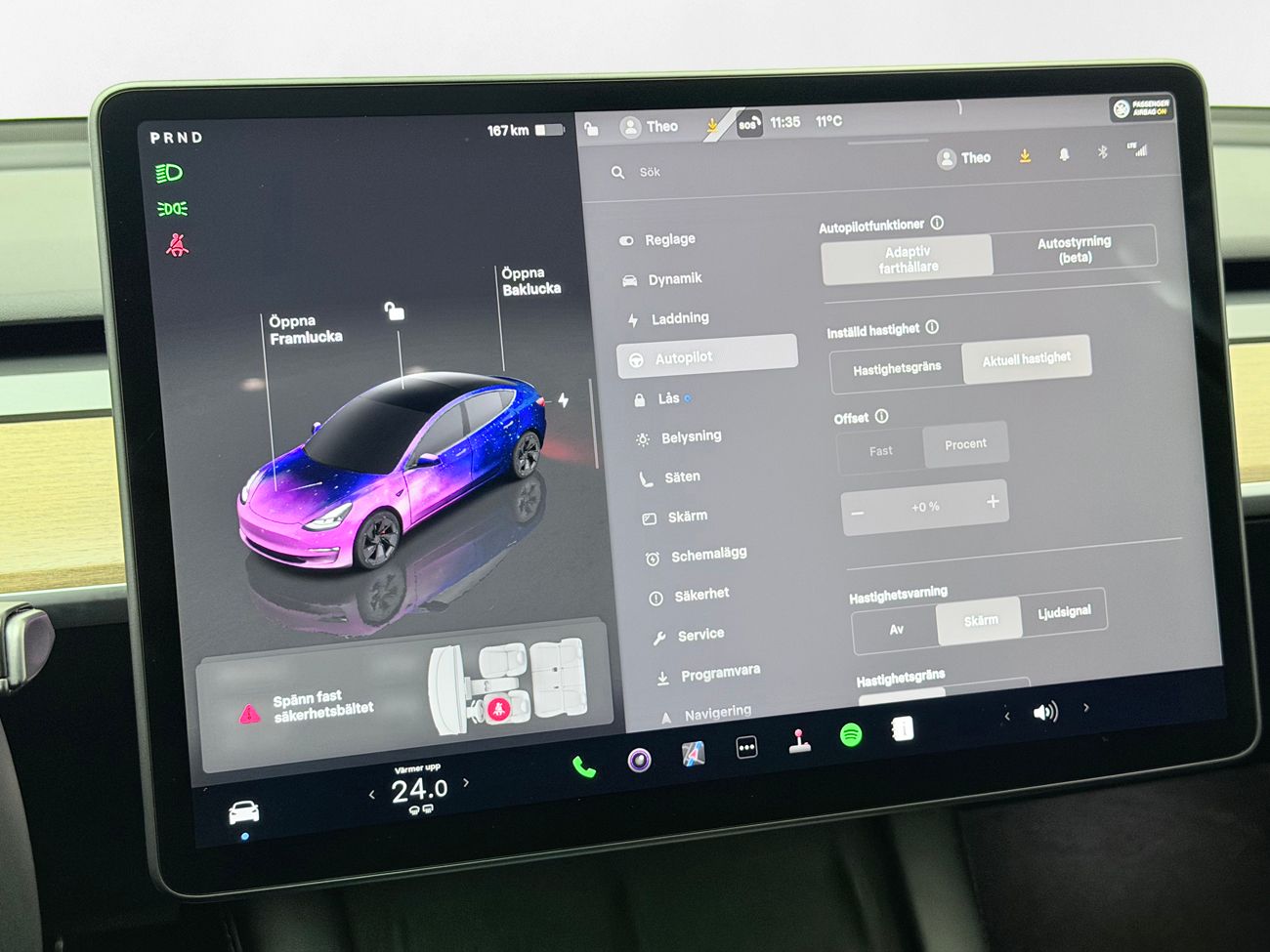 Tesla Model 3 Performance Panorama Läder Autopilot Premiumljud Moms/Leasing 513hk – bild 24 av 30