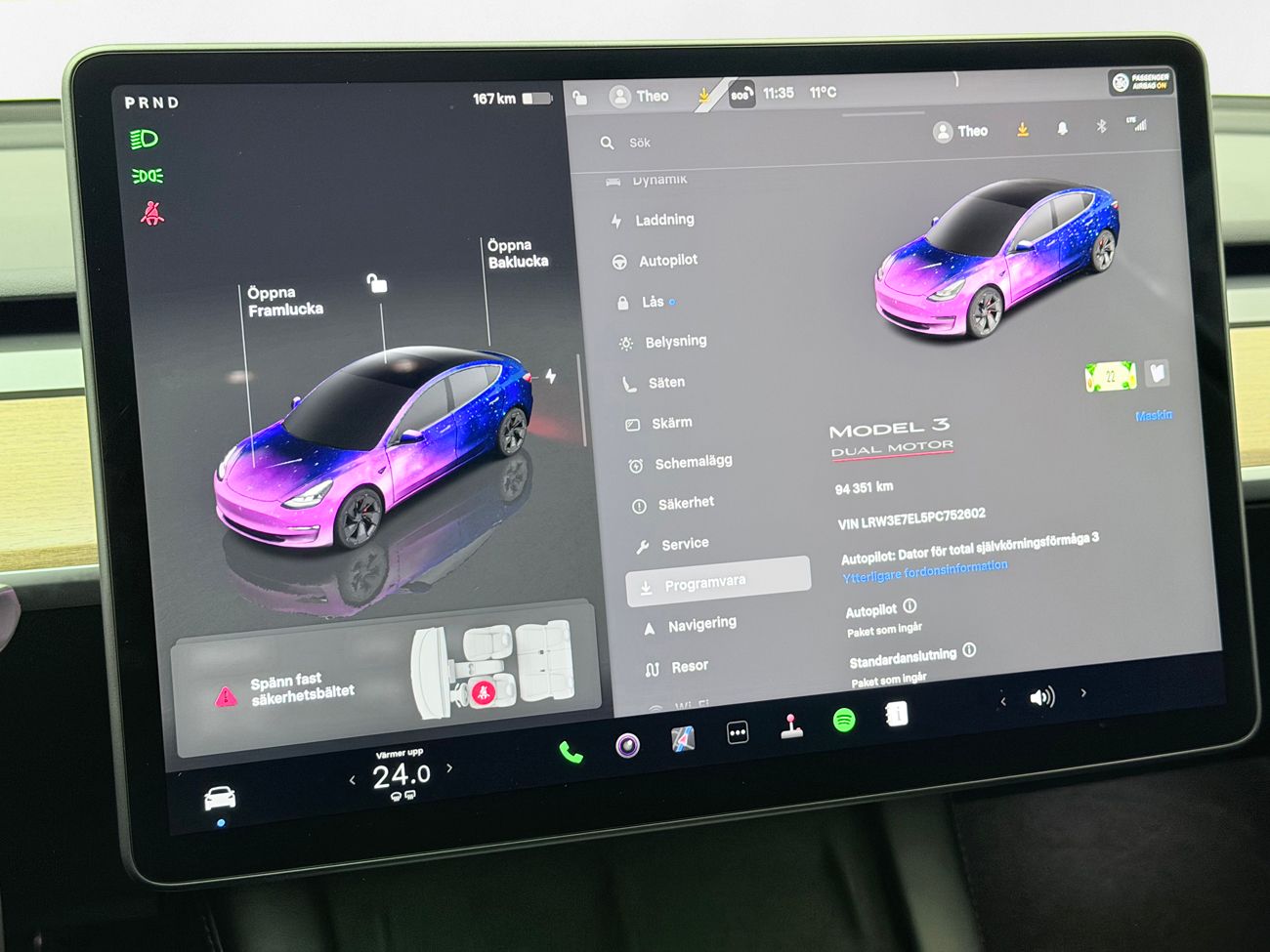 Tesla Model 3 Performance Panorama Läder Autopilot Premiumljud Moms/Leasing 513hk – bild 26 av 30