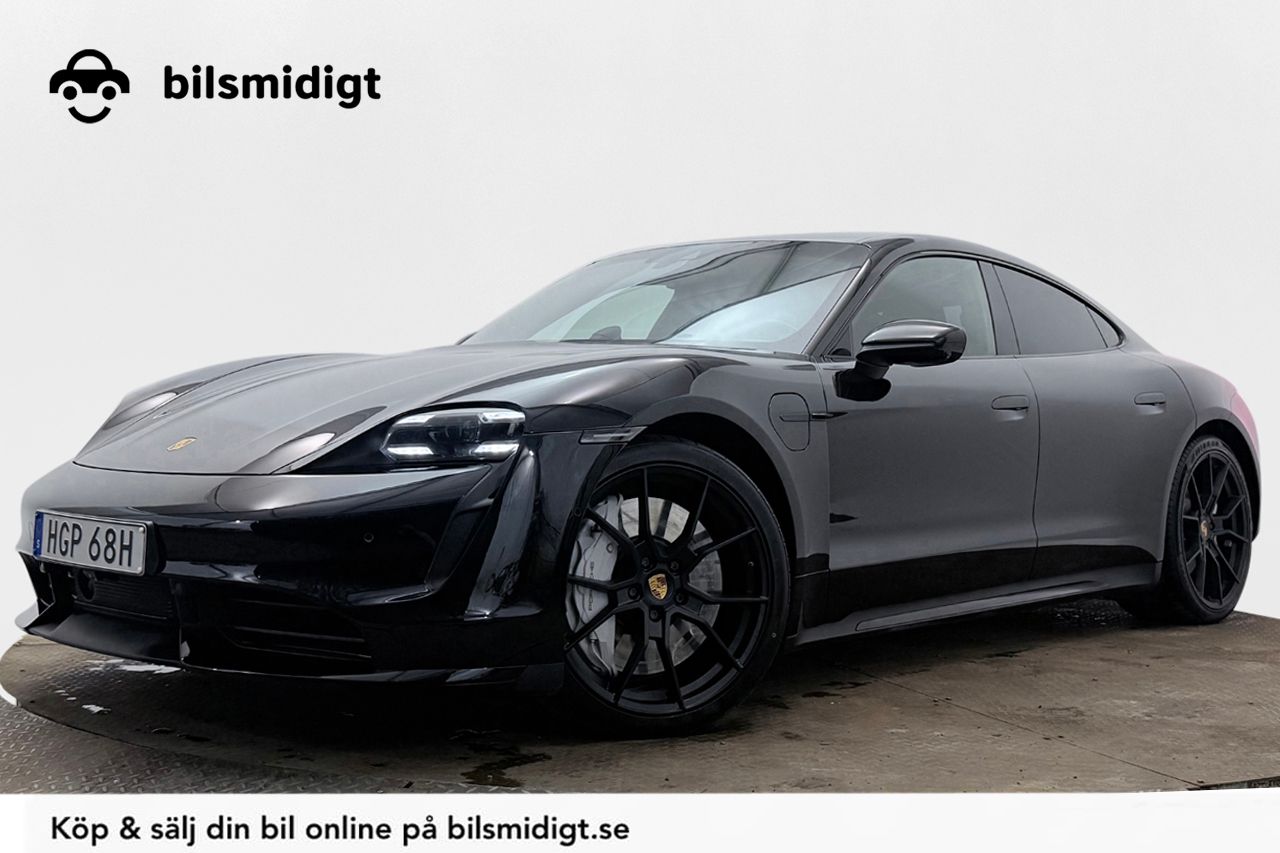 Porsche Taycan Turbo Direct Drive PASM Panorama BOSE® Sport-Chrono 360° PDLS+ Värmepump Moms/Leasing 625hk – bild 1 av 39