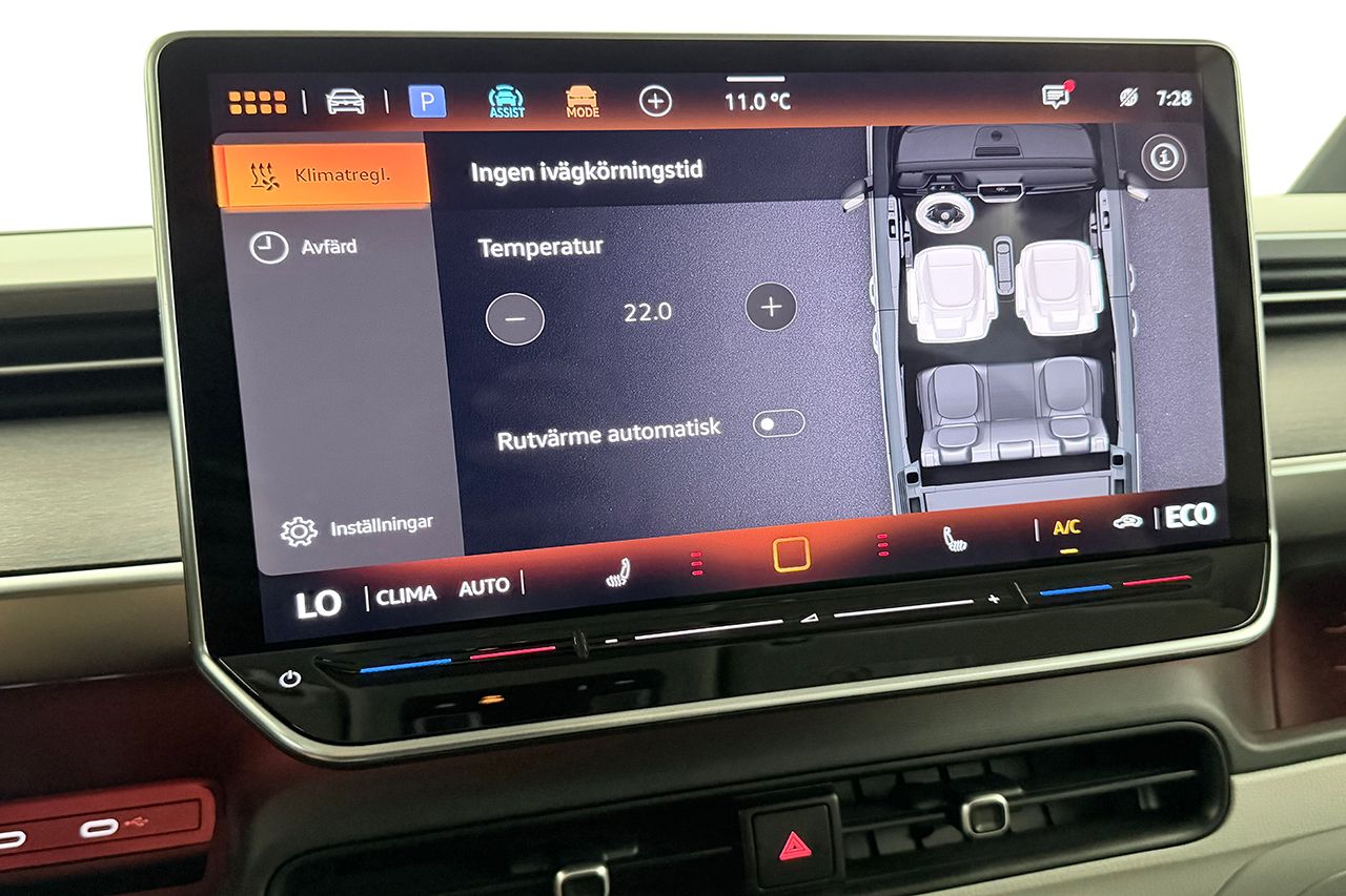 Volkswagen ID. Buzz LWB 91 kWh Style Plus Pro 6-sits Dragkrok Navigation Adaptiv Farthållare Moms/Leasing 286hk – bild 28 av 40