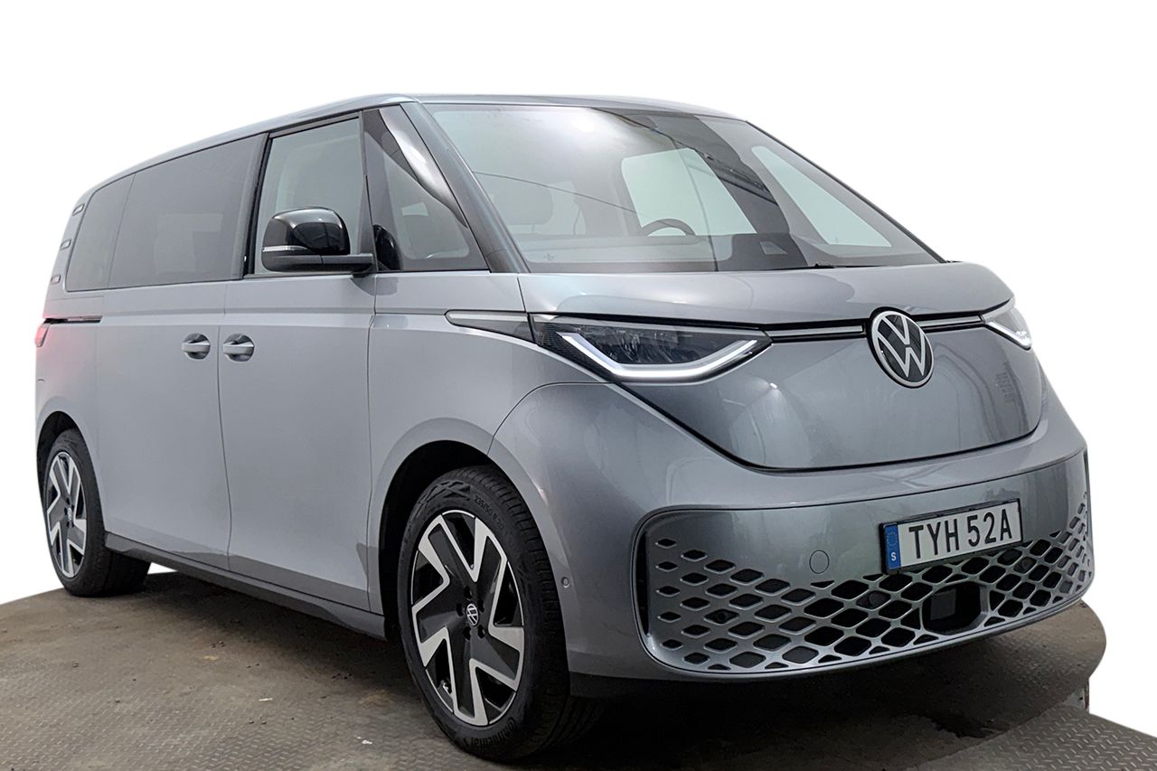 Volkswagen ID. Buzz LWB 91 kWh Style Plus Pro 6-sits Dragkrok Navigation Adaptiv Farthållare Moms/Leasing 286hk – bild 3 av 40