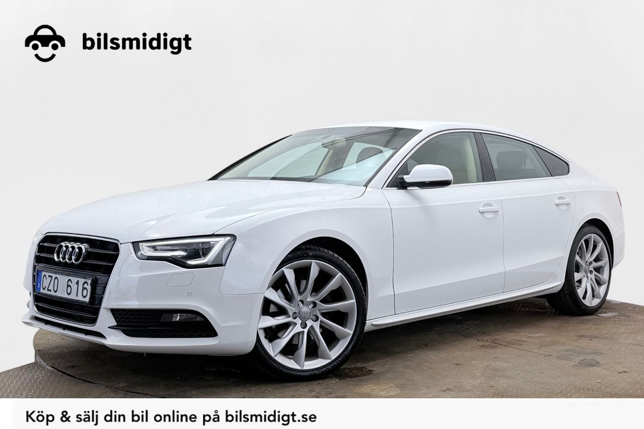 Audi A5 Sportback 2.0 TDI Automat Comfort Dragkrok Läder Climatronic P-Sensorer 150hk