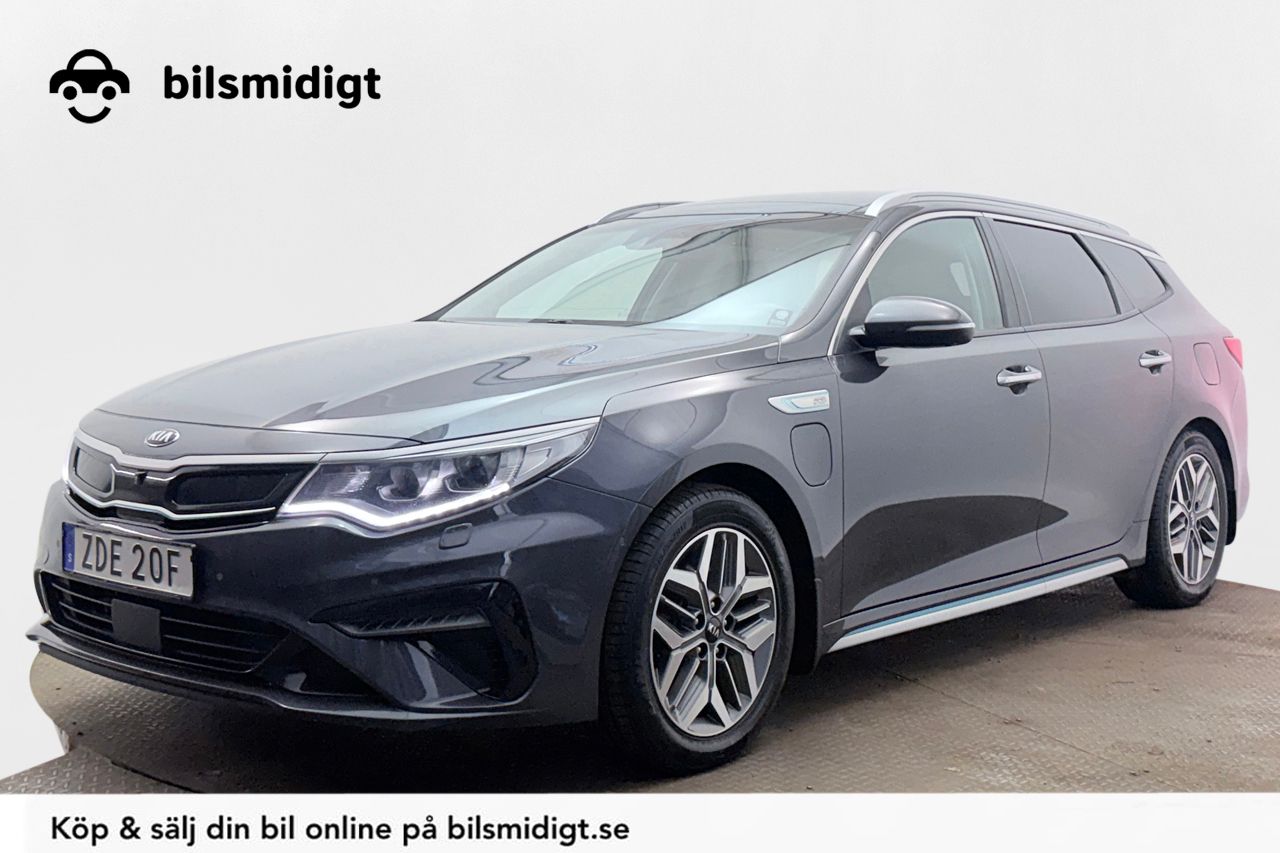 Kia Optima Sport Wagon Plug-in Hybrid 2.0 Advance Plus 2 Dragkrok Panorama Navigation 360° Kameravy Läder Stolminne H/K Moms/Leasing 205hk