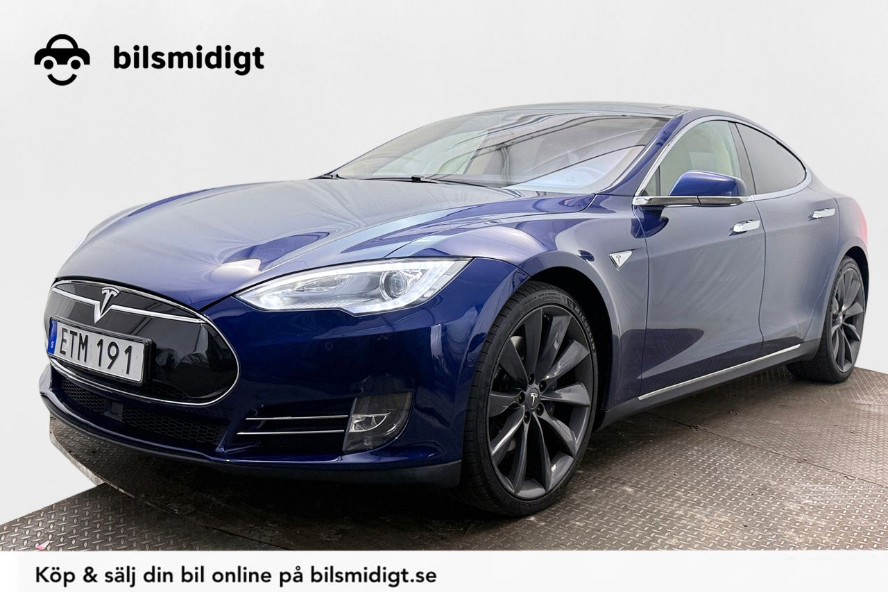 Tesla Model S 85D AWD CCS-uppgraderad Luftfjädring Läder Navigation Backkamera Köldpaket AutoPilot 423hk – bild 1 av 28